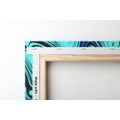 CANVAS PRINT CREATIVE TURQUOISE ART - ABSTRACT PICTURES - PICTURES