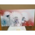 CANVAS PRINT DANDELION WITH ABSTRACT ELEMENTS - PICTURES FLOWERS - PICTURES