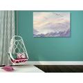 CANVAS PRINT BIRDS FLYING OVER THE LANDSCAPE - PICTURES OF NATURE AND LANDSCAPE - PICTURES