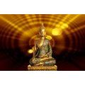 TAPET AUTOADEZIV STATUIA LUI BUDDHA CU FUNDAL ABSTRACT - TAPETE AUTOADEZIVE - TAPETURI