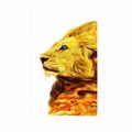 POSTER FIERY LION - ANIMALS - POSTERS