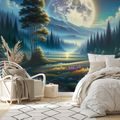 TAPET PEISAJ NOCTURN MAGIC CU LUNĂ - TAPETURI - 🔥 REDUCERE TOTALÃ