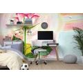 SELF ADHESIVE WALL MURAL ROSE ON A CANVAS - SELF-ADHESIVE WALLPAPERS - WALLPAPERS