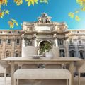 FOTOTAPETE TREVI-BRUNNEN IN ROM - TAPETEN VON STÄDTEN - TAPETEN