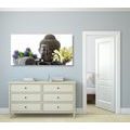 QUADRO NATURA MORTA A TEMA BENESSERE CON BUDDHA - QUADRI FENG SHUI - QUADRI