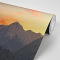 WALL MURAL SUNSET ON THE MOUNTAINS - WALLPAPERS NATURE - WALLPAPERS