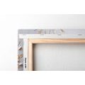 TABLEAU SUR TOILE – ARBRE AVEC FLEURS BLANC-DORÉ - TABLEAUX - 🔥 VENTE TOTALE