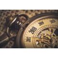 SELF ADHESIVE WALL MURAL VINTAGE POCKET WATCH - SELF-ADHESIVE WALLPAPERS - WALLPAPERS