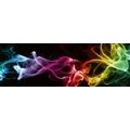 SELF ADHESIVE PHOTO WALLPAPER FOR KITCHEN COLOURED SMOKE ON A BLACK BACKGROUND - WALLPAPERS{% if product.category.pathNames[0] != product.category.name %} - WALLPAPERS{% endif %}
