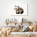 QUADRO SU TELA – ORSO CARINO NEL BOSCO - QUADRI PER BAMBINI ANIMALI - STAMPE E QUADRI