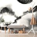 SELF ADHESIVE WALLPAPER BLACK AND WHITE JAPANESE PAINTING - SELF-ADHESIVE WALLPAPERS - WALLPAPERS