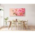 CANVAS PRINT GENTLE PEONY - VINTAGE AND RETRO PICTURES - PICTURES