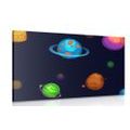 CANVAS PRINT MAGICAL PLANETS - CHILDRENS PICTURES - PICTURES