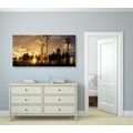 CANVAS PRINT EARLY EVENING IN THE FOREST - PICTURES OF NATURE AND LANDSCAPE - PICTURES