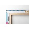 TABLEAU SUR TOILE – OISEAUX ET FLEURS EN STYLE VINTAGE - TABLEAUX DE NATURES MORTES - TABLEAUX