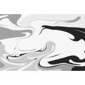 CANVAS PRINT ABSTRACT PATTERN IN BLACK AND WHITE - BLACK AND WHITE PICTURES - PICTURES