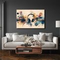 WANDBILD MUSIKALISCHE ENERGIE UND KREATIVITÄT - MUSIKBILDER - BILDER