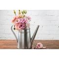 CANVAS PRINT BOUQUET OF FLOWERS IN A WATERING-CAN - STILL LIFE PICTURES{% if product.category.pathNames[0] != product.category.name %} - PICTURES{% endif %}