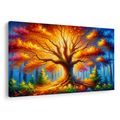 OBRAZ MAJESTÁTNÍ STROM ŽIVOTA V LESE - OBRAZY STROMY ŽIVOTA - OBRAZY