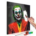 PICTURE PAINTING BY NUMBERS COLOURED JOKER - PAINTING BY NUMBERS