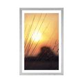 POSTER WITH MOUNT SUNRISE OVER THE MEADOW - NATURE - POSTERS