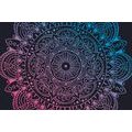 TAPETA MANDALA NA CIEMNYM TLE - TAPETY FENG SHUI - TAPETY