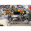 SELF ADHESIVE WALLPAPER COLORFUL GRAFFITI - SELF-ADHESIVE WALLPAPERS - WALLPAPERS