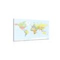 CANVAS PRINT CLASSIC MAP - PICTURES OF MAPS - PICTURES