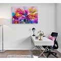 CANVAS PRINT ABSTRACT COLORFUL FLOWERS - ABSTRACT PICTURES - PICTURES