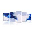 5-PIECE CANVAS PRINT ARTISTIC PAINTING OF THREE COLORS - ABSTRACT PICTURES{% if product.category.pathNames[0] != product.category.name %} - PICTURES{% endif %}