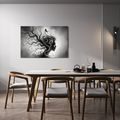 OBRAZ ČERNOBÍLÝ PORTRÉT SE STROMEM ŽIVOTA - OBRAZY STROMY ŽIVOTA - OBRAZY