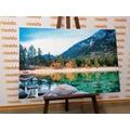 CANVAS PRINT A LAKE IN BEAUTIFUL NATURE - PICTURES OF NATURE AND LANDSCAPE{% if product.category.pathNames[0] != product.category.name %} - PICTURES{% endif %}