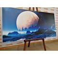 CANVAS PRINT FANTASY LANDSCAPE - PICTURES OF SPACE AND STARS - PICTURES