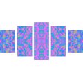 5-PIECE CANVAS PRINT PURPLE ABSTRACTION - ABSTRACT PICTURES{% if product.category.pathNames[0] != product.category.name %} - PICTURES{% endif %}