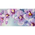 CANVAS PRINT ROMANTIC PURPLE FLOWERS - PICTURES FLOWERS - PICTURES