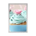 AFFICHE CUPCAKES SUCRÉS COLORÉS - AVEC UN MOTIF DE CUISINE - AFFICHES