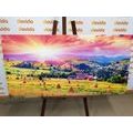 CANVAS PRINT HAYSTACKS IN THE CARPATHIAN MOUNTAINS - PICTURES OF NATURE AND LANDSCAPE{% if product.category.pathNames[0] != product.category.name %} - PICTURES{% endif %}