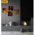 CANVAS PRINT SET ABSTRACT ANIMALS - SET OF PICTURES - PICTURES