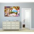 CANVAS PRINT COASTAL SUMMER HOUSE - PICTURES OF NATURE AND LANDSCAPE - PICTURES