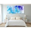 5-PIECE CANVAS PRINT ABSTRACT ART IN BLUE-VIOLET - ABSTRACT PICTURES{% if product.category.pathNames[0] != product.category.name %} - PICTURES{% endif %}