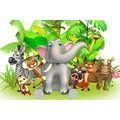 CANVAS PRINT JUNGLE ANIMALS - CHILDRENS PICTURES - PICTURES
