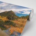 WALL MURAL LAKE UNDER THE HILLS - WALLPAPERS NATURE - WALLPAPERS