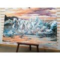 CANVAS PRINT WATER-FORMED HORSES - PICTURES OF ANIMALS - PICTURES