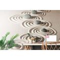 SELF ADHESIVE WALL MURAL STONES IN SANDY CIRCLES - SELF-ADHESIVE WALLPAPERS - WALLPAPERS