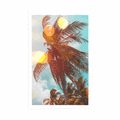 POSTER RAYS OF THE SUN BETWEEN PALM TREES - NATURE - POSTERS