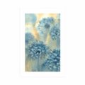 POSTER WITH MOUNT BLUE DANDELION IN WATERCOLOR DESIGN - FLOWERS - POSTERS