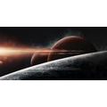 CANVAS PRINT PLANETS IN THE GALAXY - PICTURES OF SPACE AND STARS - PICTURES