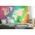 SELF ADHESIVE WALLPAPER PASTEL WORLD MAP - SELF-ADHESIVE WALLPAPERS - WALLPAPERS