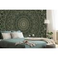 SELF ADHESIVE WALLPAPER DETAILED DECORATIVE MANDALA IN GREEN COLOR - SELF-ADHESIVE WALLPAPERS - WALLPAPERS