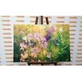 CANVAS PRINT WATERCOLOR DRAWING OF A MOUNTAIN PLANT - PICTURES FLOWERS - PICTURES